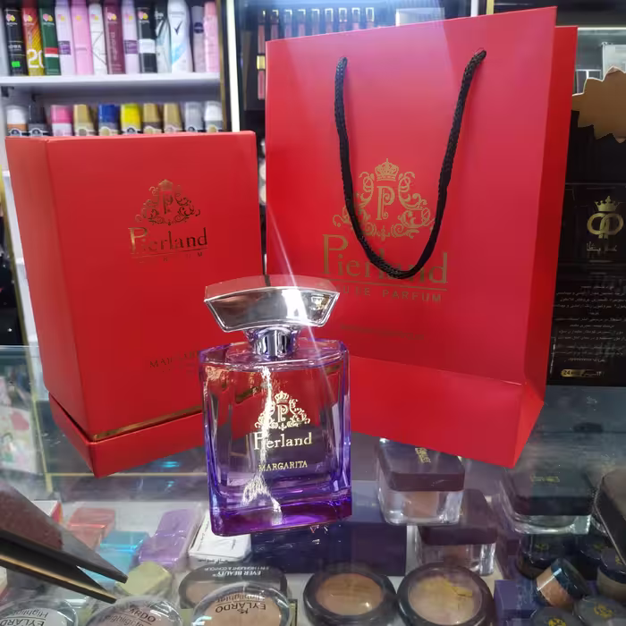 ادکلن لاکچری زنانه مارگیریتا با رایحه اکلت (جعبه هارد باکس طلاکوب مخملی)