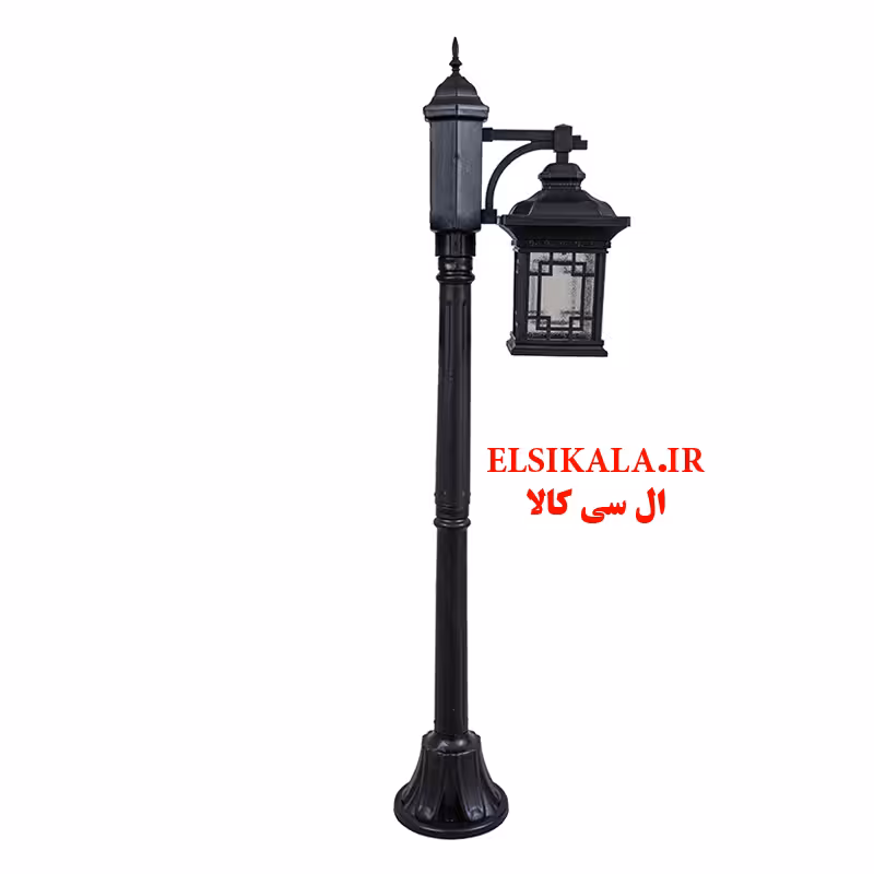 چراغ حیاطی تک شعله مشکی ورساچ با پایه و بدون پایه