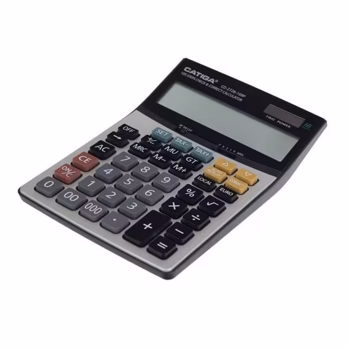 ماشین حساب رومیزی کاتیگا مدل CD-2728-14 RP
