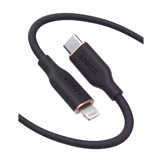 کابل 1.8 متری USB-C به Lightning انکر مدل Anker PowerLine III Flow A8663