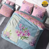 سرویس لحاف روتختی 2 نفره چاپی تنسل برند ترکاز(Turkaz) کد 2063