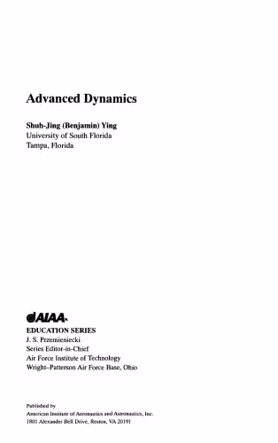 خرید و دانلود نسخه کامل کتاب Advanced dynamics