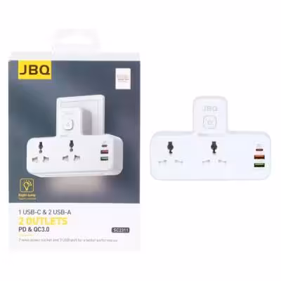 چندراهی برق JBQ مدل SC2311 - سفید (گارانتی یکساله رصاصی)