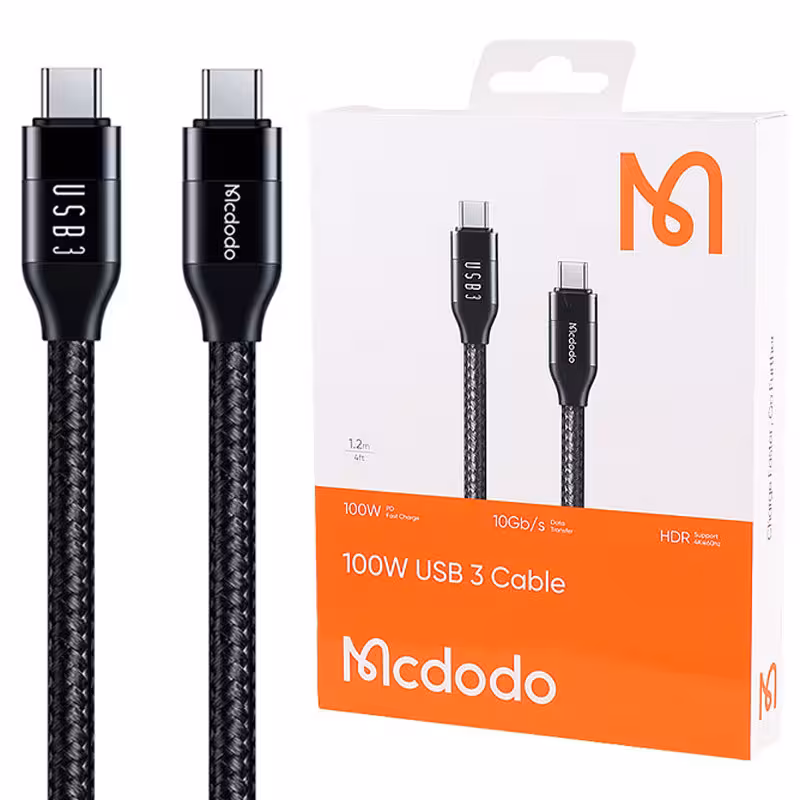 کابل فست شارژ تایپ سی به تایپ سی مک دودو مدل CA-713 طول 120 سانتی متر