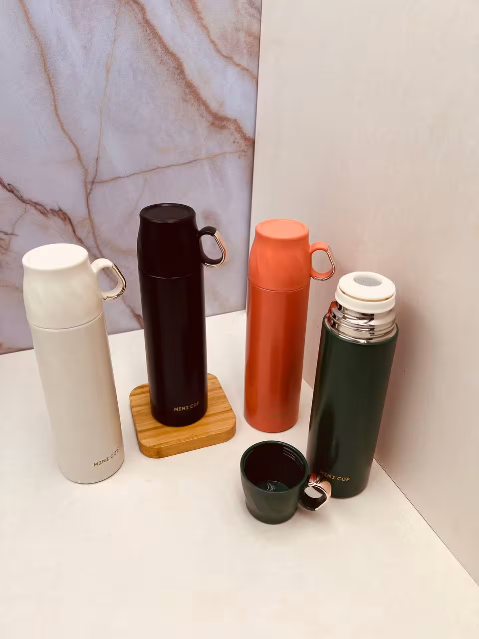 فلاسک استوانه لیوان دار 500میل TV22