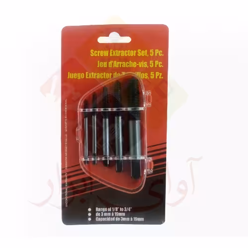 قلاویز چپ گرد 6 عددی (مخصوص شکستن پیچ)