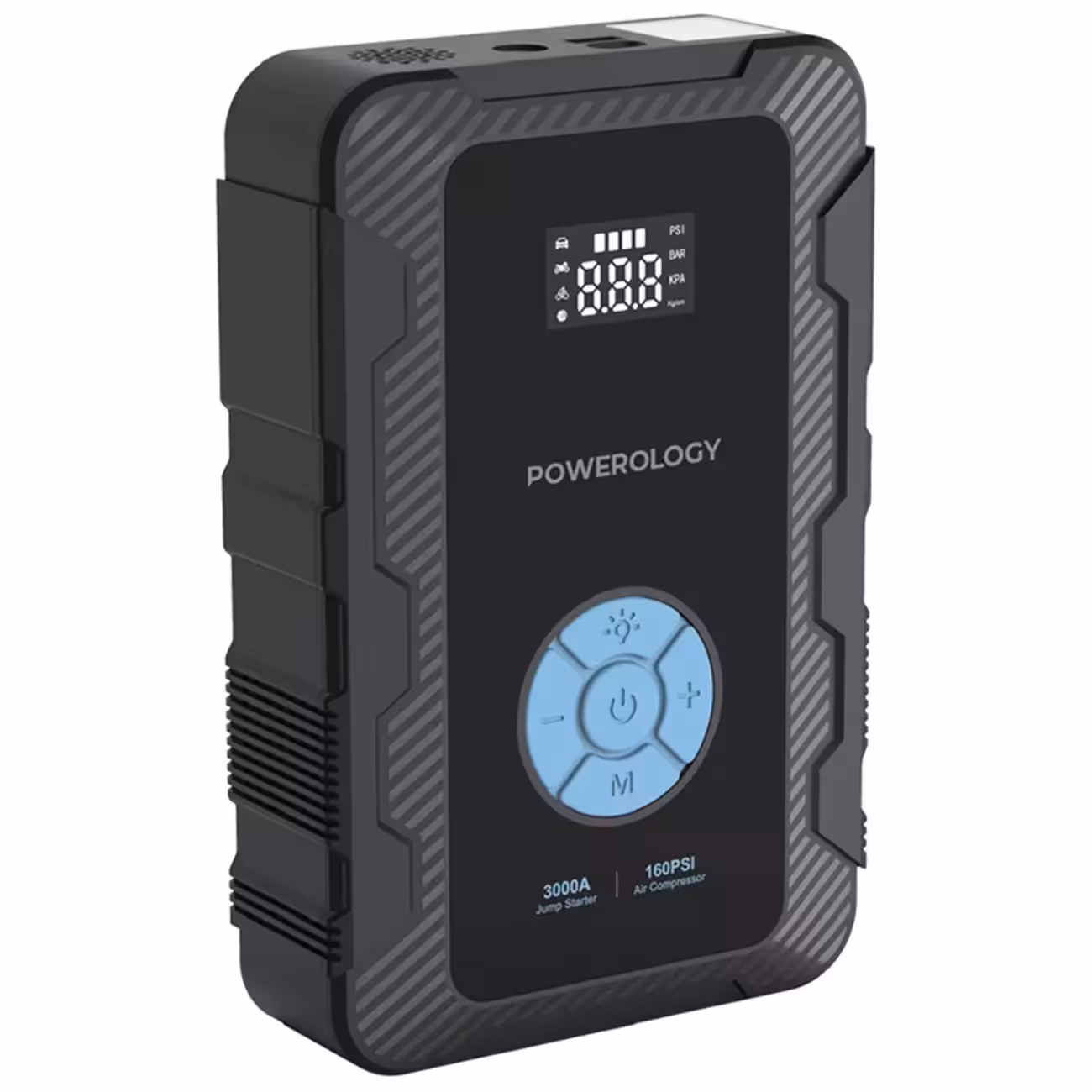 جامپ استارتر و کمپرسور باد و پاوربانک 20000 پاورولوژی Powerology PPBCHA43 Jumpstart with Air Pump