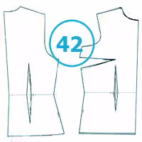 الگوی آماده بالاتنه تک سایز 42