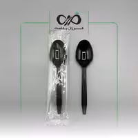 پک قاشق یکبار مصرف دیالا مشکی کاوردار (لدرلی) (1300 عددی)