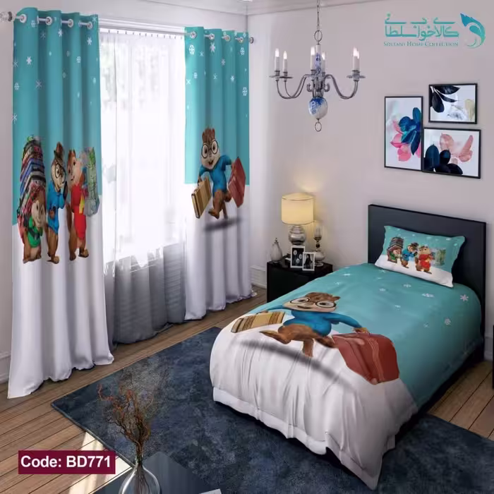 روتختی طرح سنجاب ها یکنفره کد BD771