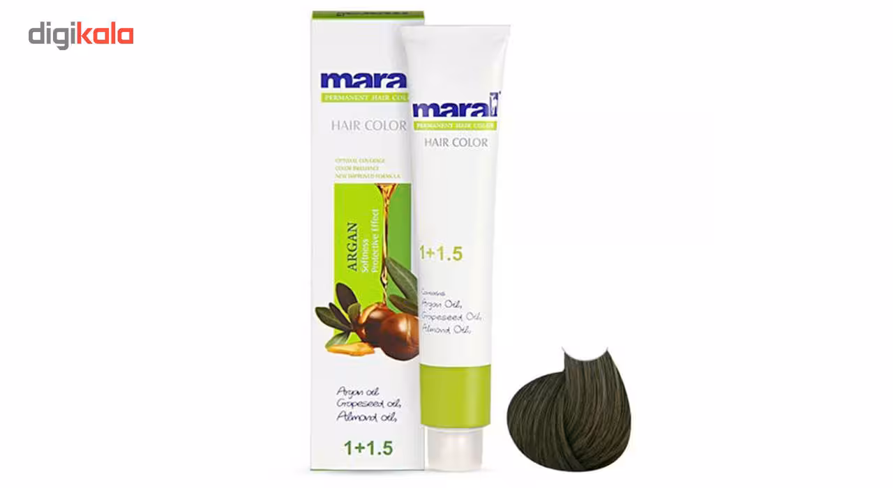 رنگ مو مارال سری زیتونی مدل قهوه ای زیتونی روشن شماره 5.3