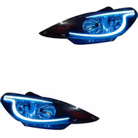 چراغ جلو اسپرت پژو 206 مدل SUBARU مولتی کالر (ریموت دار) بدون موتور دو عددی