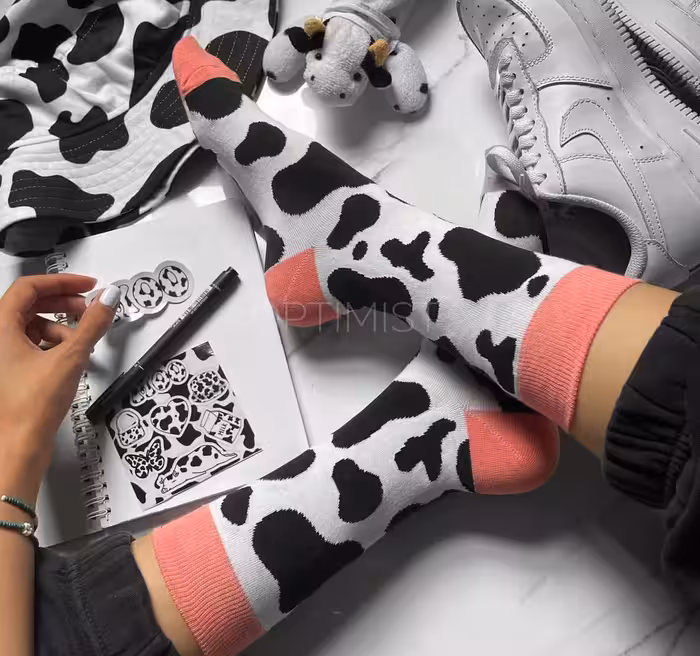 جوراب گاوی ساق بلند