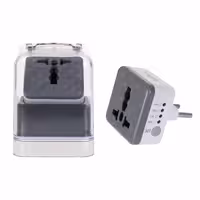 تبدیل برق 3 به 2 تایمر دار مدل AK59 - سفید