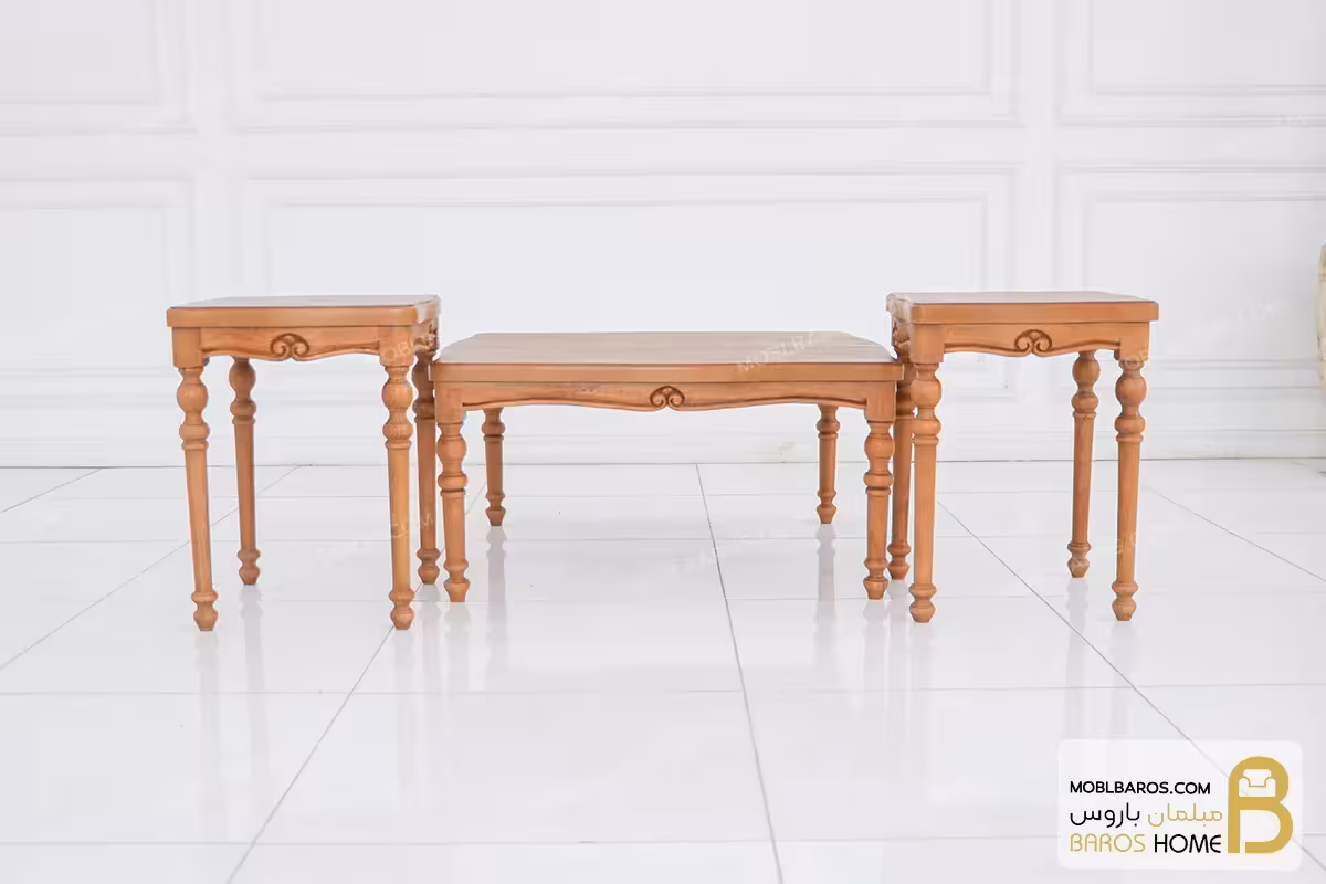 میز جلو مبلی و عسلی روتی کلاسیک