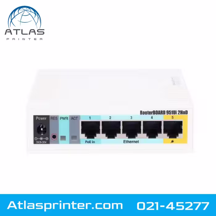 روتر 5 پورت مگابیت میکروتیک مدل RB951Ui-2HnD