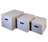 باکس چرمی پرتابل سایز S رنگ طوسی ارتفاع 18 سانتی متر عمق 38 سانتی متر عرض 28 سانتی مترفانتونی کد J983