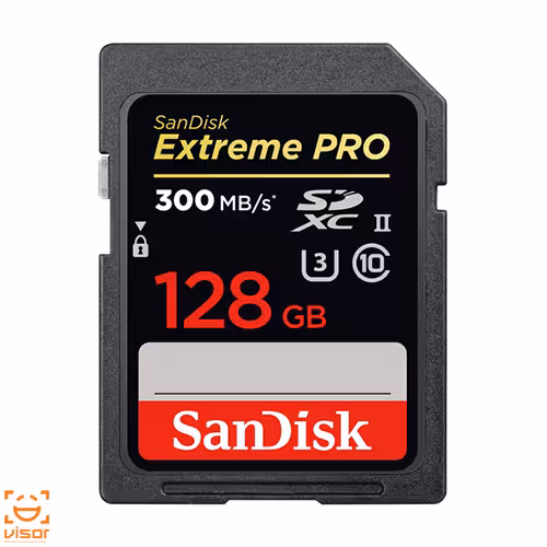 کارت حافظه SD سن دیسک Sandisk 128GB Extreme PRO UHS-II SDXC 300MB/S 2000X