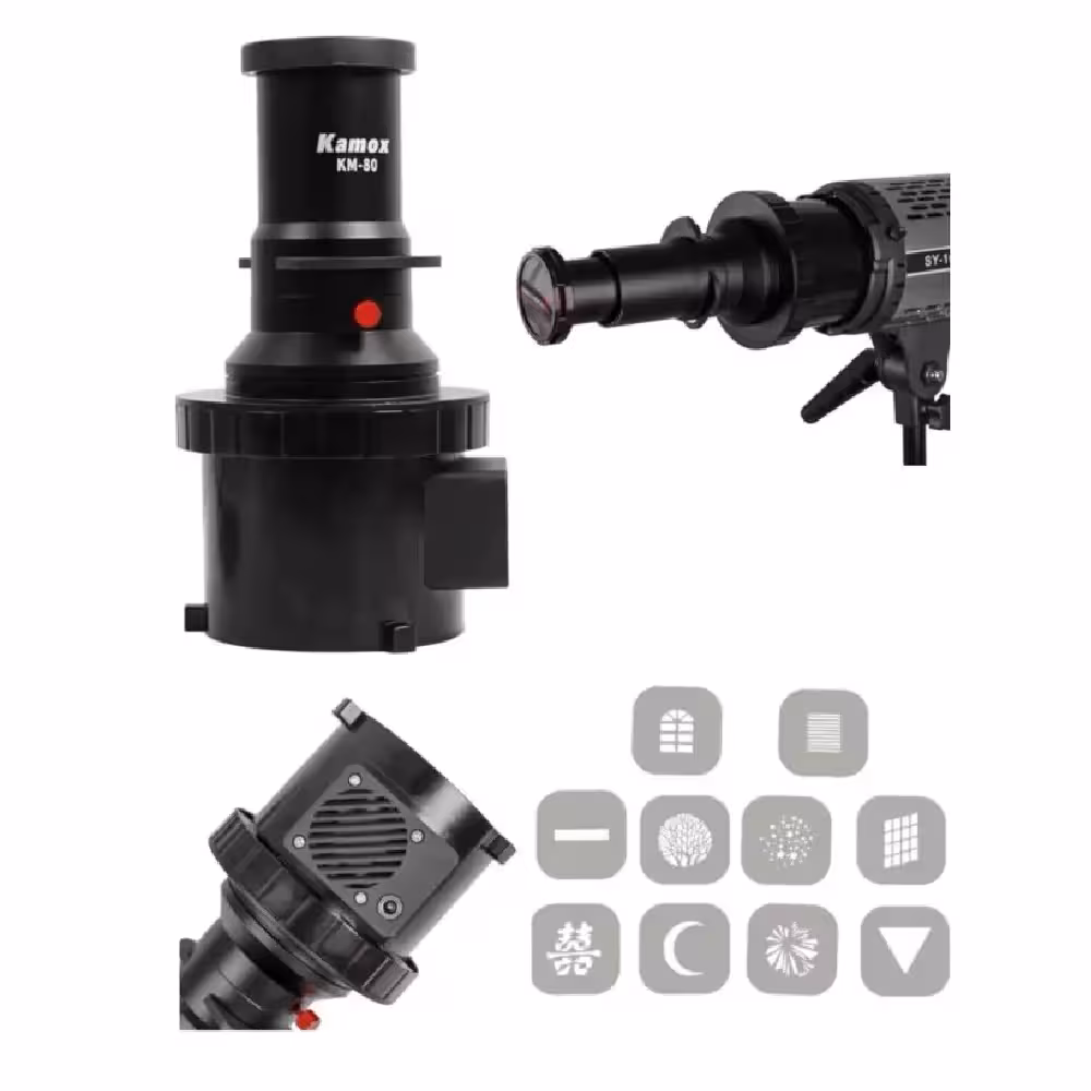 اسنوت اپتیکال لنزدار Optical Snot lens Kamoxاسنوت اپتیکال لنزدار Kamox سازگار با Bowens Mount