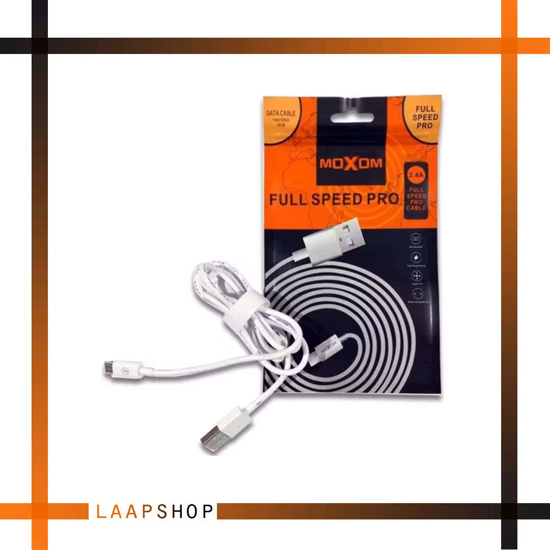کابل شارژ microusb فست moxom