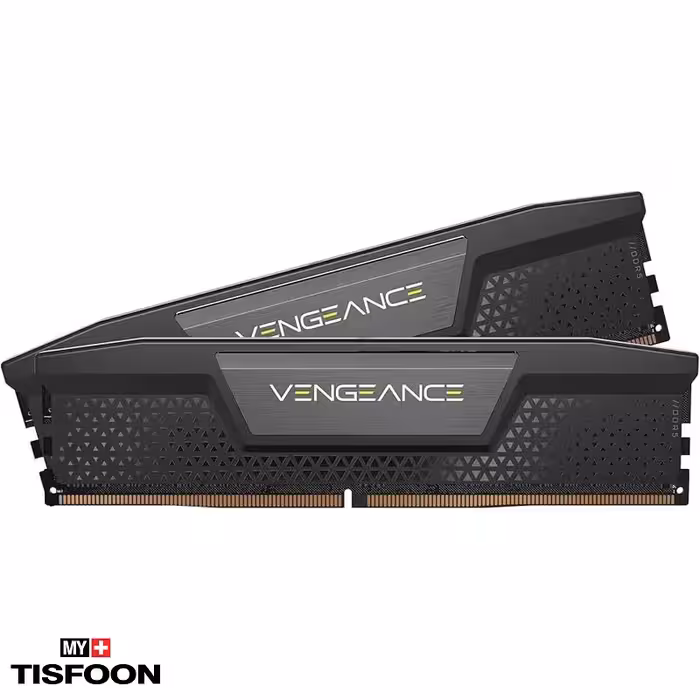 رم دسکتاپ DDR5 دو کاناله 5600 مگاهرتز CL40 کورسیر مدل  VENGEANCE BLACK ظرفیت 32 گیگابایت