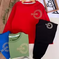 ست بلوز و شلوار دورس دونخ لاکرا اعلا پسرانه گلدوزی شده DESIGN