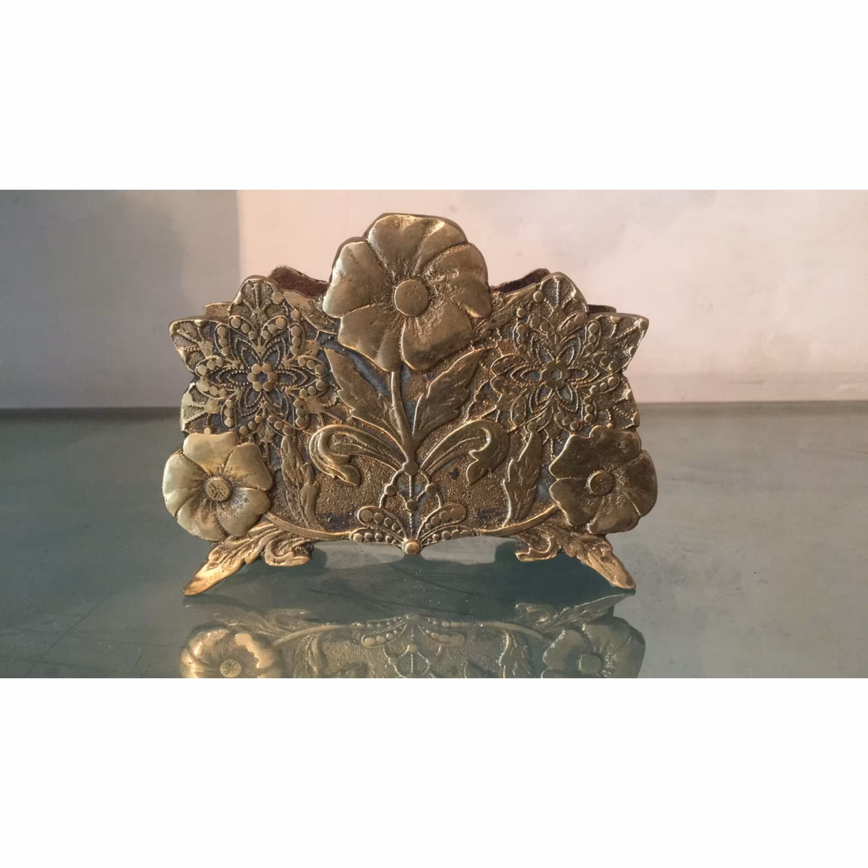 جا دستمال کاغذی برنز