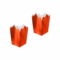 ظرف پاپکورن متالایز قرمز