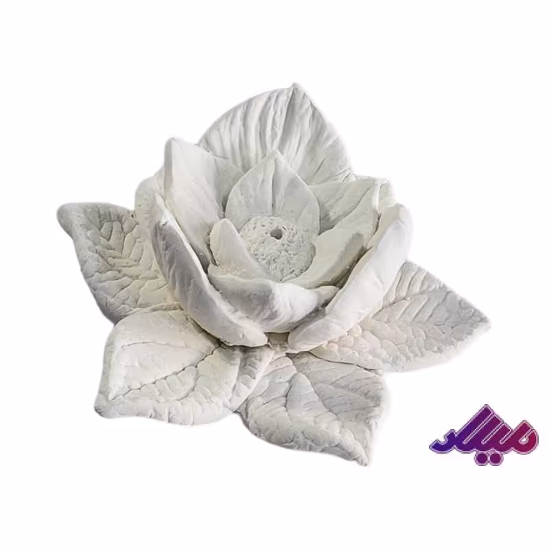 قالب سیلیکونی جا عودی نیلوفر قطر گل 7 قطر برگ 9 سانت