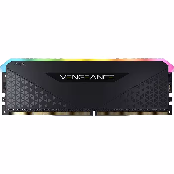 رم دسکتاپ DDR4 تک کاناله 3200 مگاهرتز کورسیر مدل VENGEANCE RS RGB ظرفیت 16 گیگابایت