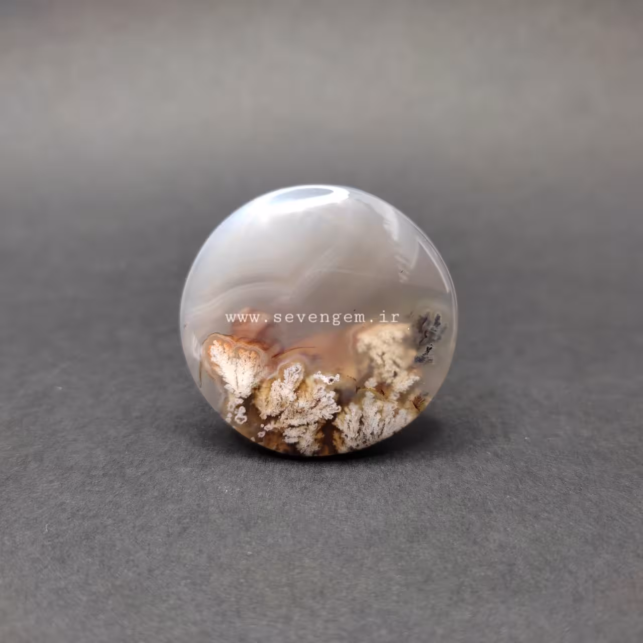 نگین عقیق شجر شکوفه (کد63)