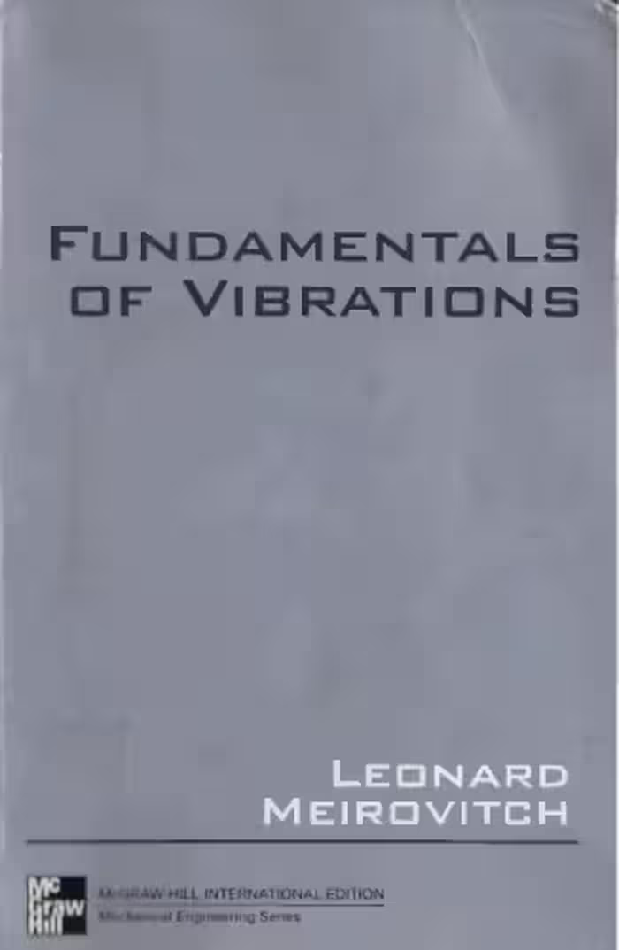 خرید و دانلود نسخه کامل کتاب Fundamentals of vibrations
