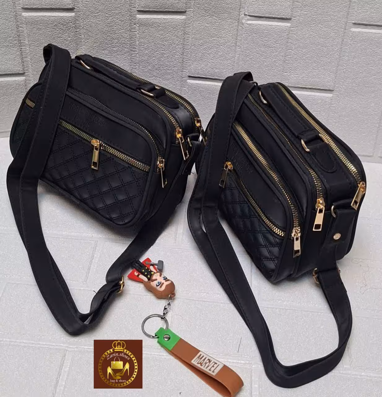 کیف جادار دوشی گلدوزی زنانه