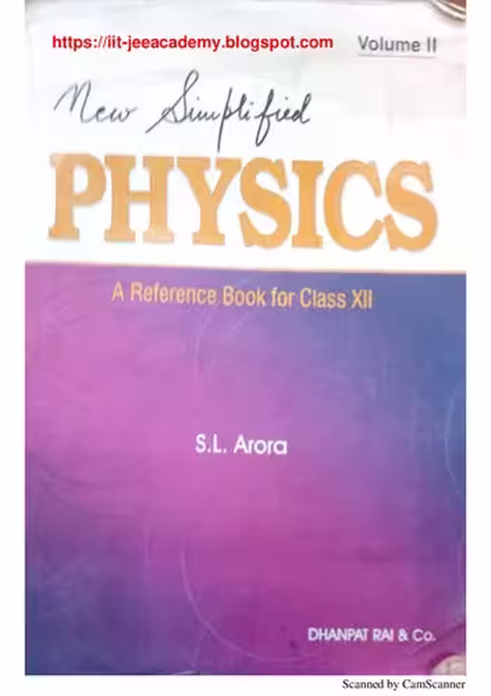 خرید و دانلود نسخه کامل کتاب New Simplified Physics : A Reference Book for Class 12 Vol 2