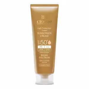کرم ضد آفتاب SPF50 رنگی بژ روشن فاقد چربی 50 میلی