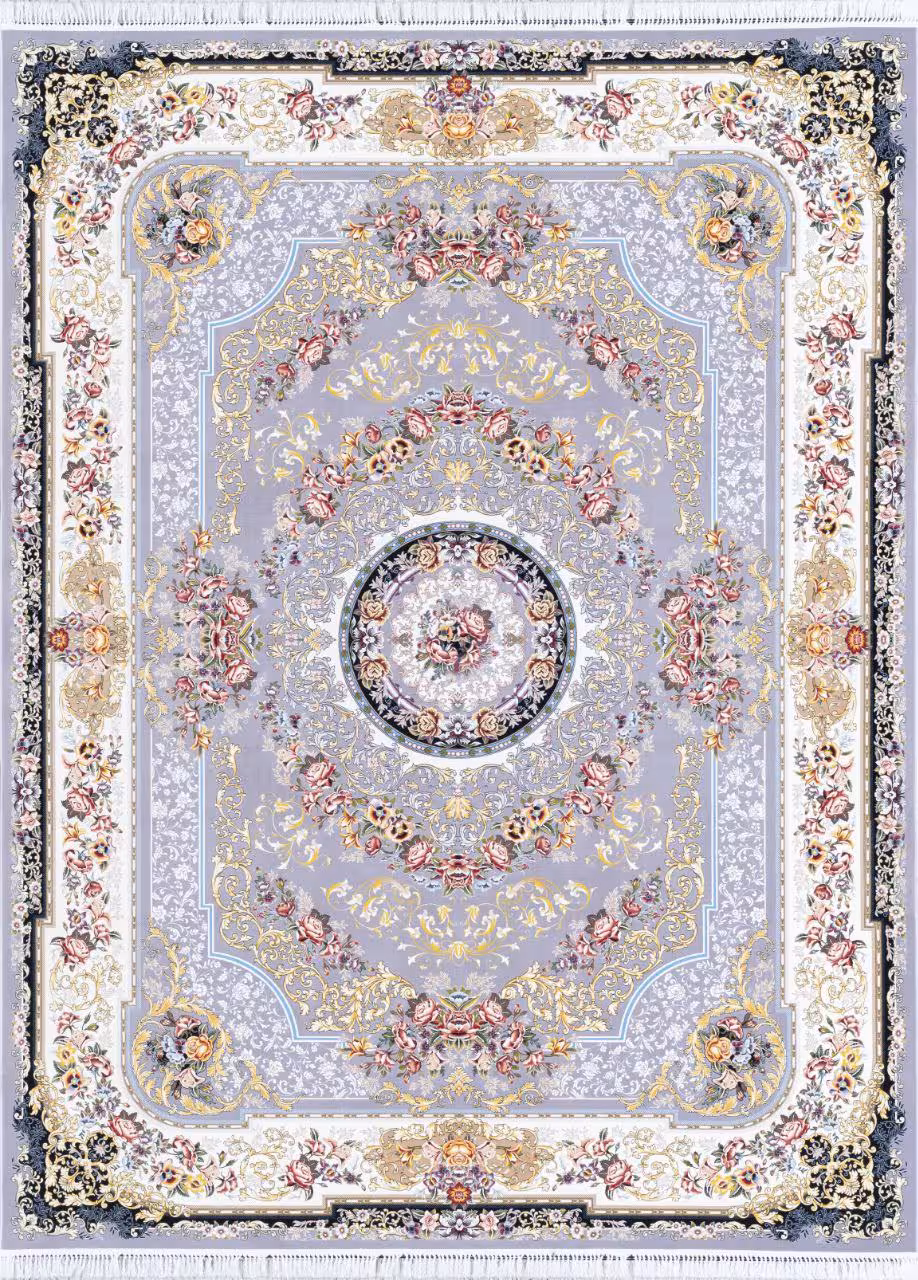 فرش  صادراتی1200شانه کاشان تراکم 3600صددرصد اکرولیک  شاهکار mg