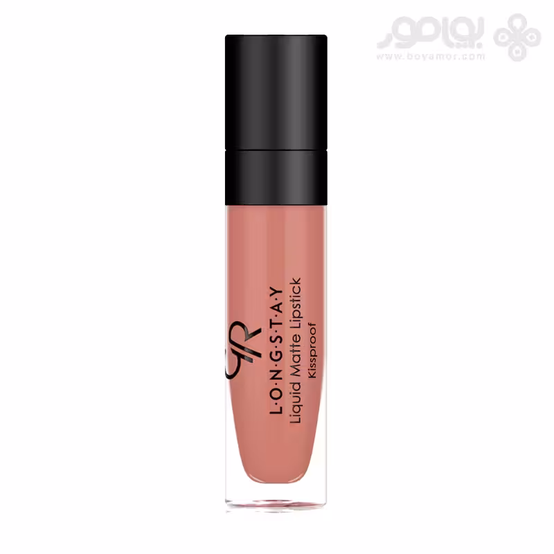 رژ لب مایع مات گلدن رز مدل LONG STAY شماره 17