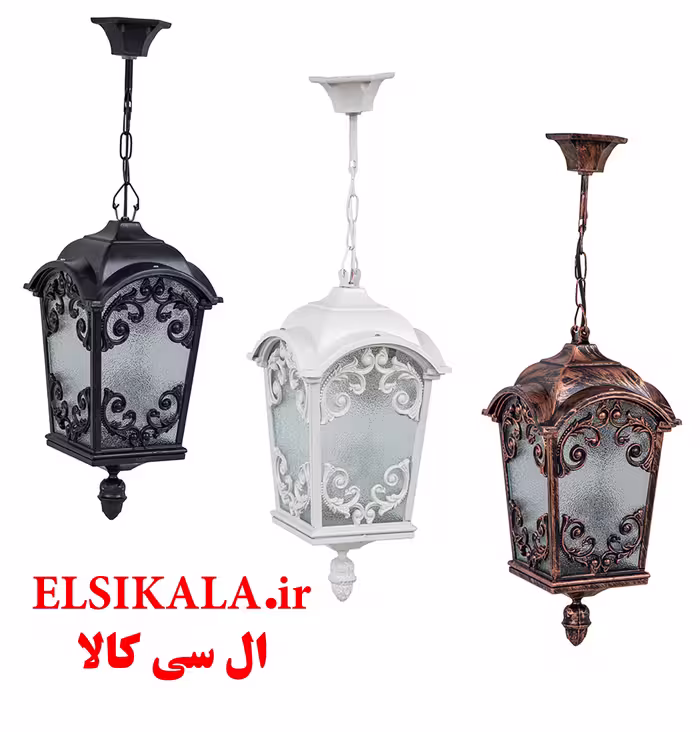 قیمت و خرید عمده چراغ حیاطی آویز فلاور مشکی مسی سفید کارتن 8 عددی فروش عمده