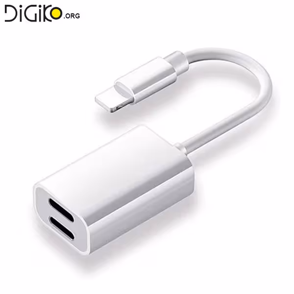 تبدیل 1 به2 سوکت شارژ لایتنینگ اپل