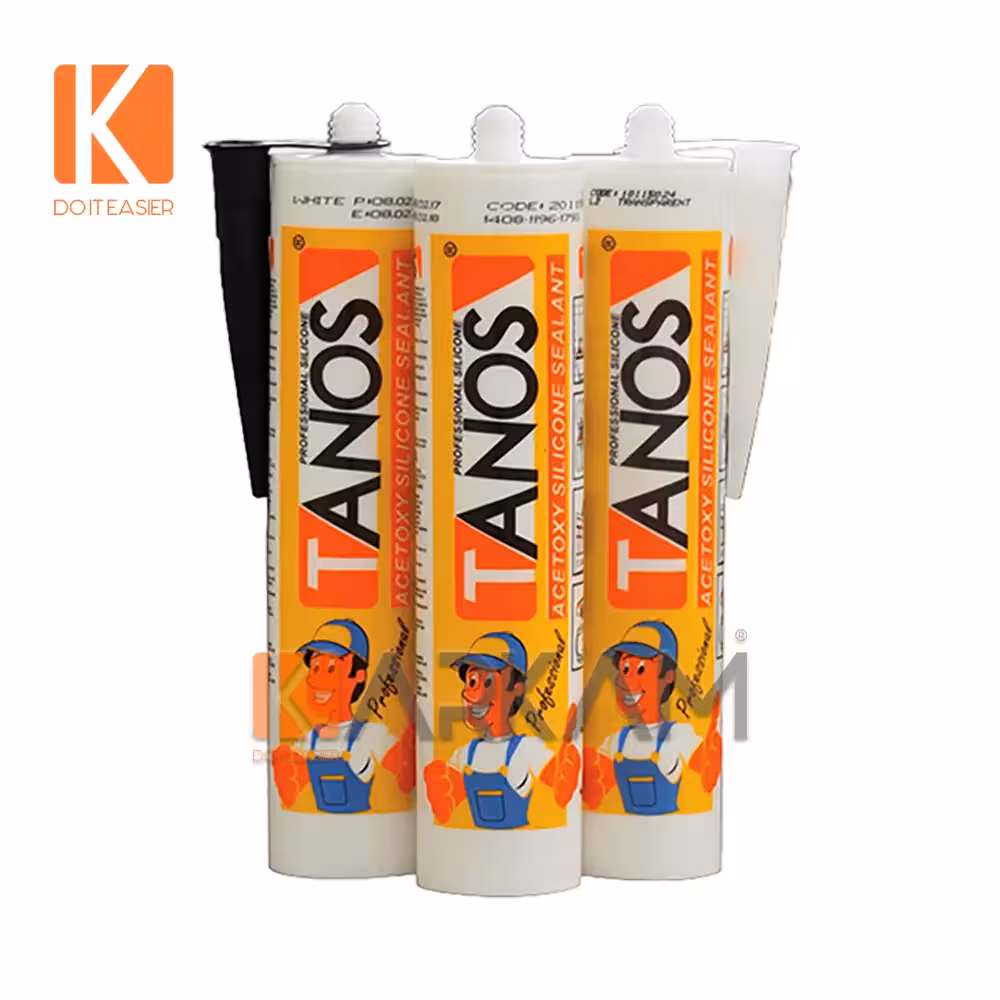 چسب آکواریوم 250 گرمی سفید تانوس