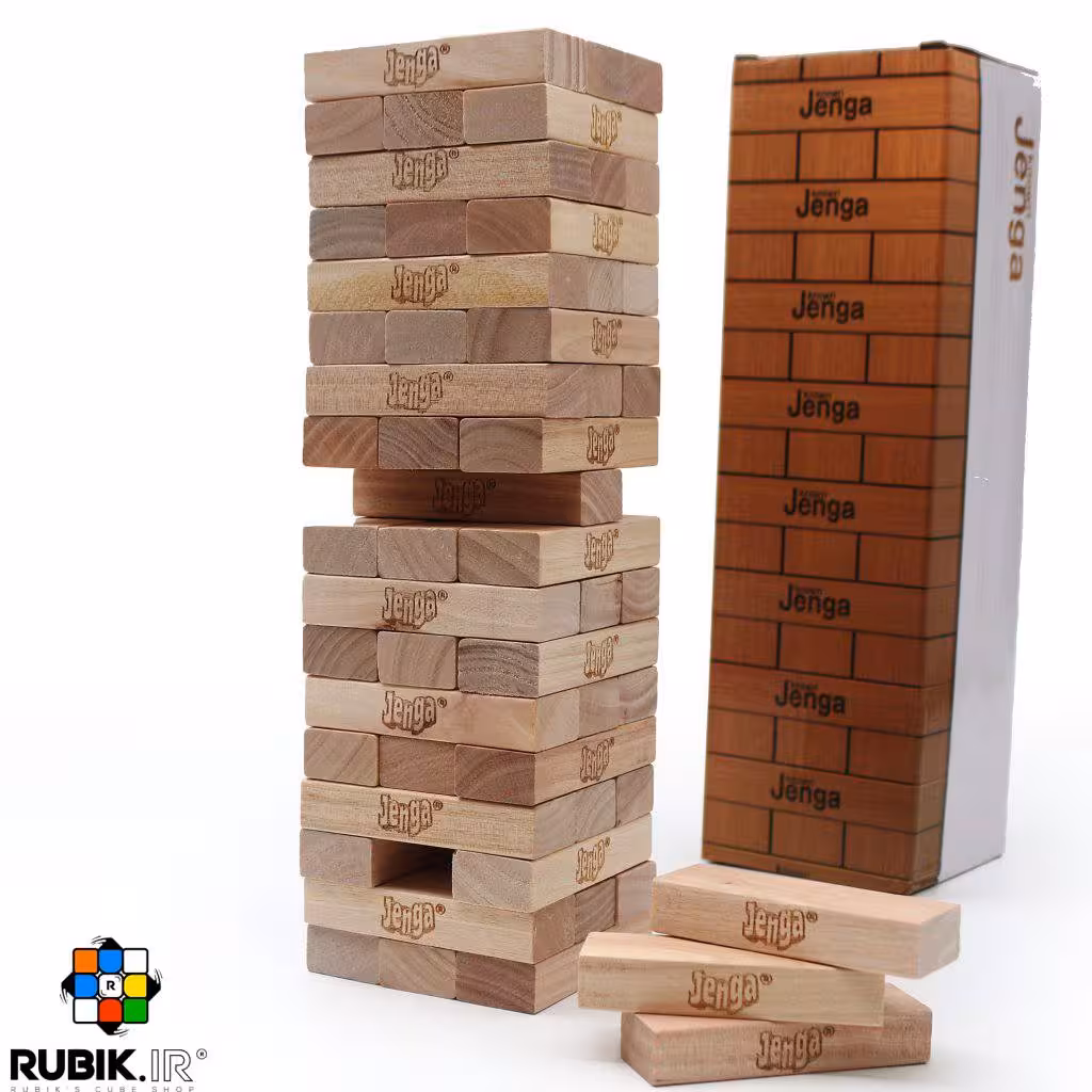 جنگا 54 قطعه ساده بدون شماره چوبی