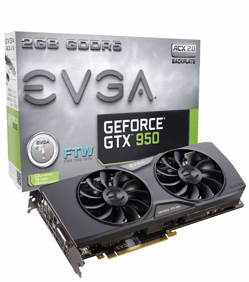 کارت گرافیک ای وی جی ای مدل جی تی ایکس 950 با ظرفیت 2 گیگابایت