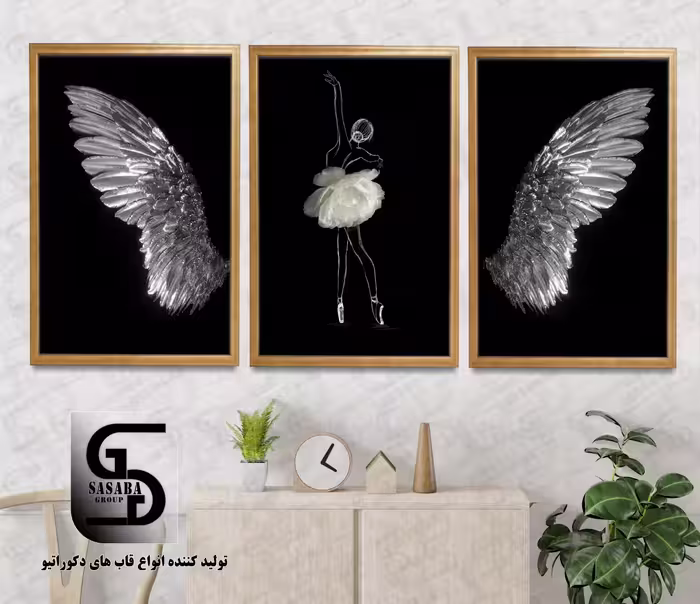 تابلو دکوراتیو سه تکه 60*40 درجه1
