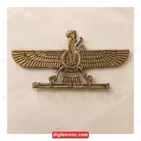 جا کلیدی برنجی بنزی فروهر سیاه قلم 4 آویز