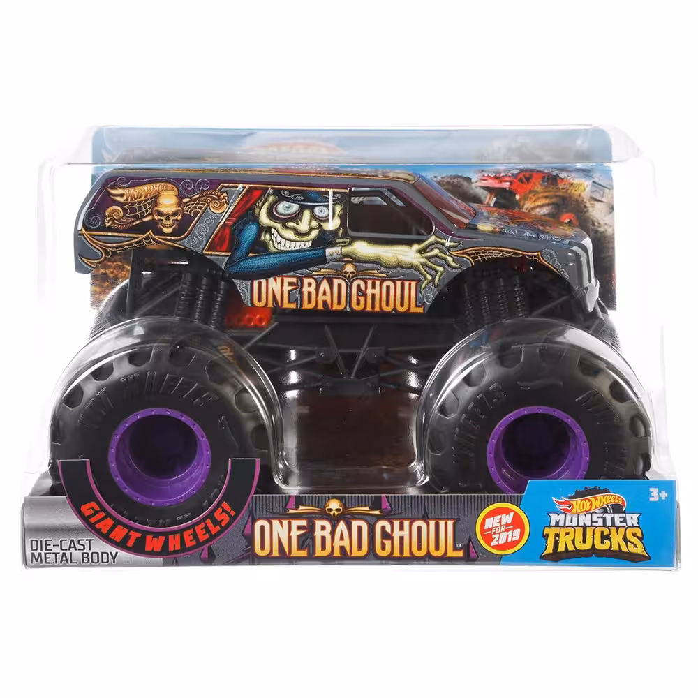 ماشین فلزی مانستر تراک Hot Wheels مدل One Bad Ghoul