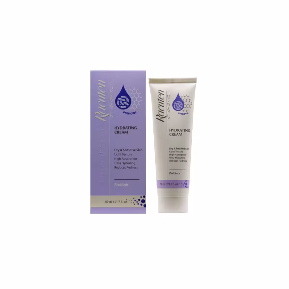 کرم آبرسان پوست های خشک و حساس راکوتن حجم 50 میلی لیتر ـ Racuten Sensitive & Dry Skin Hydrating Cream ـ راکوتن