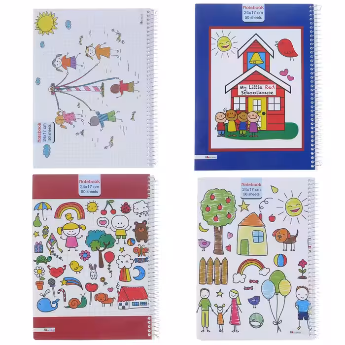 دفتر نقاشی 50 برگ کیان شاد مدل nagh مجموعه 4 عددی | چاوه