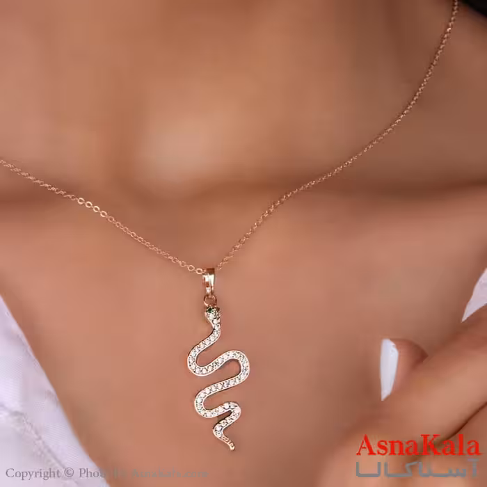 گردنبند ژوپینگ مدل مار Xuping Necklace Snake کد GNB16218W