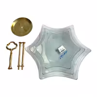 شیشه ویترای ستاره 3 طبقه با هولدر