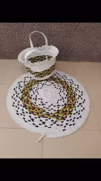 سفره حصیری تسمه ايي کد 102544